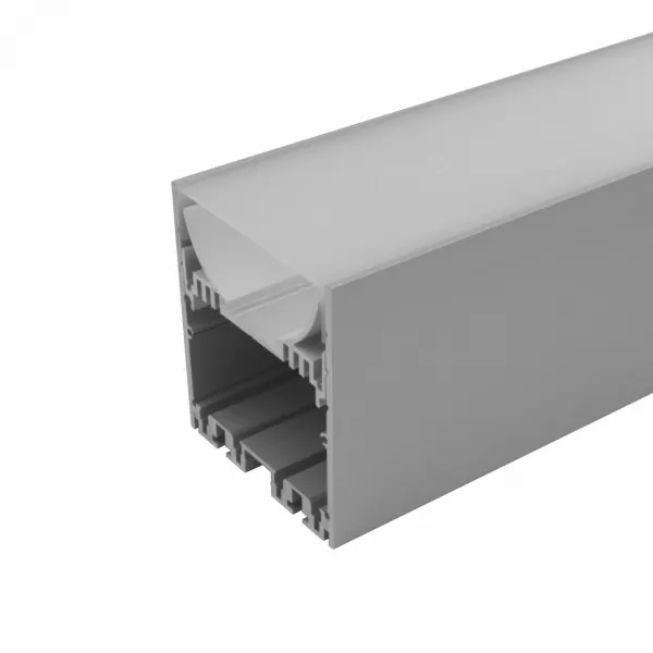 Aluminum Luminaire Profile 80x90mm anodized for LED strips